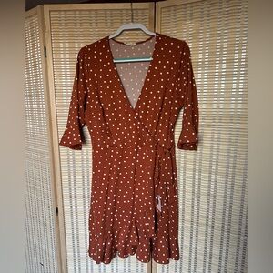 Maitai Polka Dot Wrap Dress
